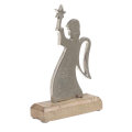 ANĐEO FIGURA STILIZIRANA ALUMINIJ-DRVO 15x22x5 CM