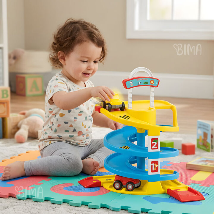 PARKING GARAŽA SPIRALNA S AUTIĆIMA FISHER PRICE