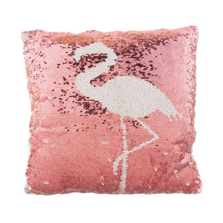 JASTUK SEQUIN FLAMINGO 37x37 CM