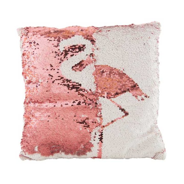 JASTUK SEQUIN FLAMINGO 37x37 CM