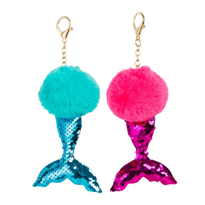 PRIVJESAK POM-POM MORSKA SIRENA SEQUIN 15 CM