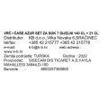 VRČ I ČAŠE AZUR SET ZA SOK 7 DIJELNI 140 CL + 21 CL