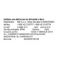 ZVIŽDALJKA METALNA SA ŠPAGOM U BOJI