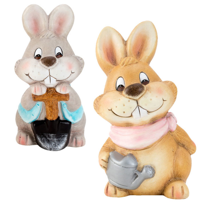 ZEC VRTLAR FIGURA 17,5 CM - SMEĐI / BIJELI
