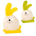 ZEC FIGURA KERAMIČKA 20x12 CM BIJELO-ZELENI / BIJELO-ŽUTI