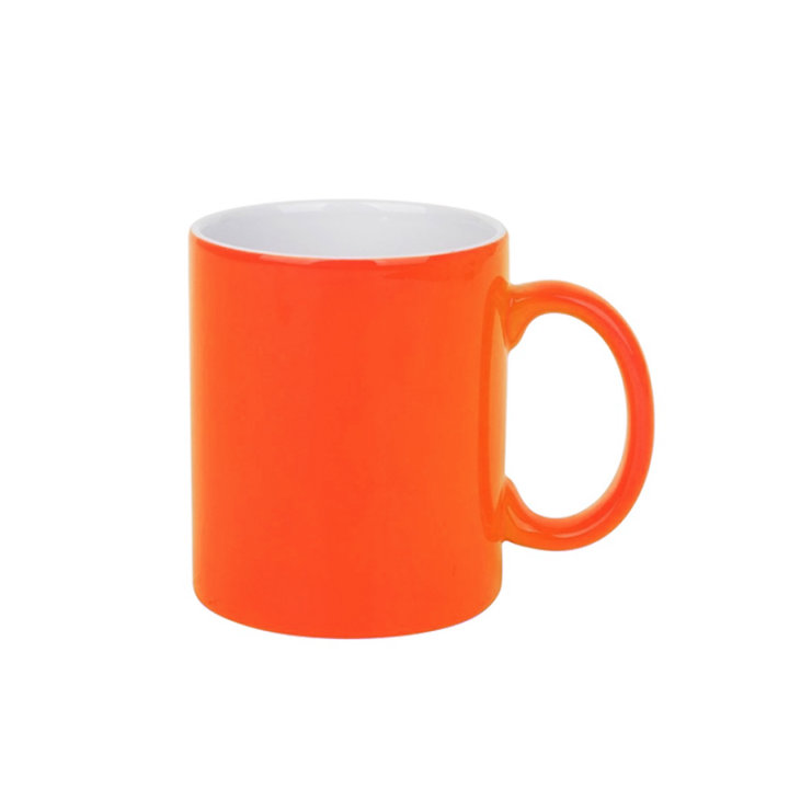 ŠALICA KERAMIČKA NEON NARANČASTA 300 ML