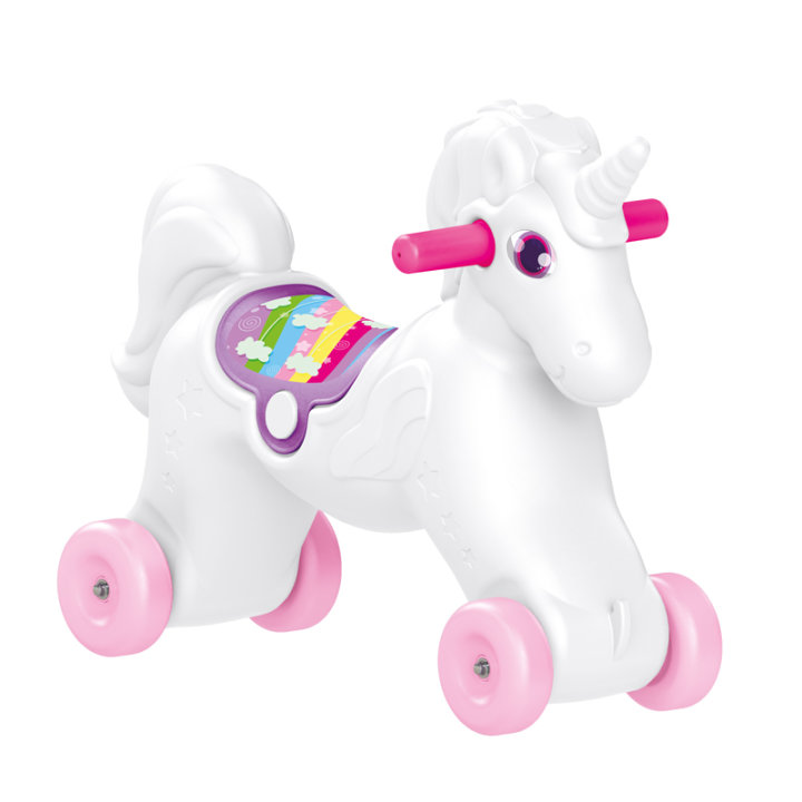 Jednorog za ljuljanje s kotačima 2 u 1