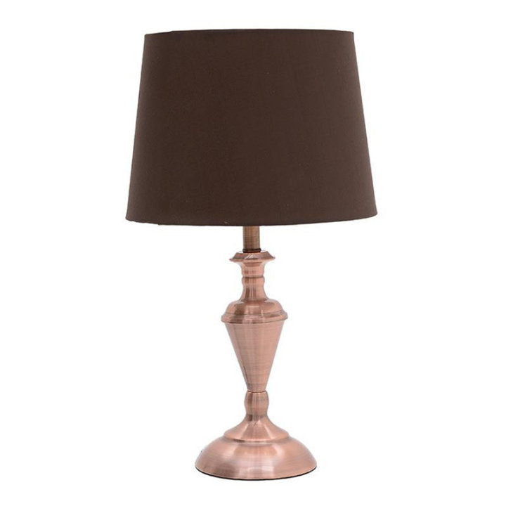 STOLNA LAMPA NOĆNA METALNA - BRONČANA BOJA  30x48 CM