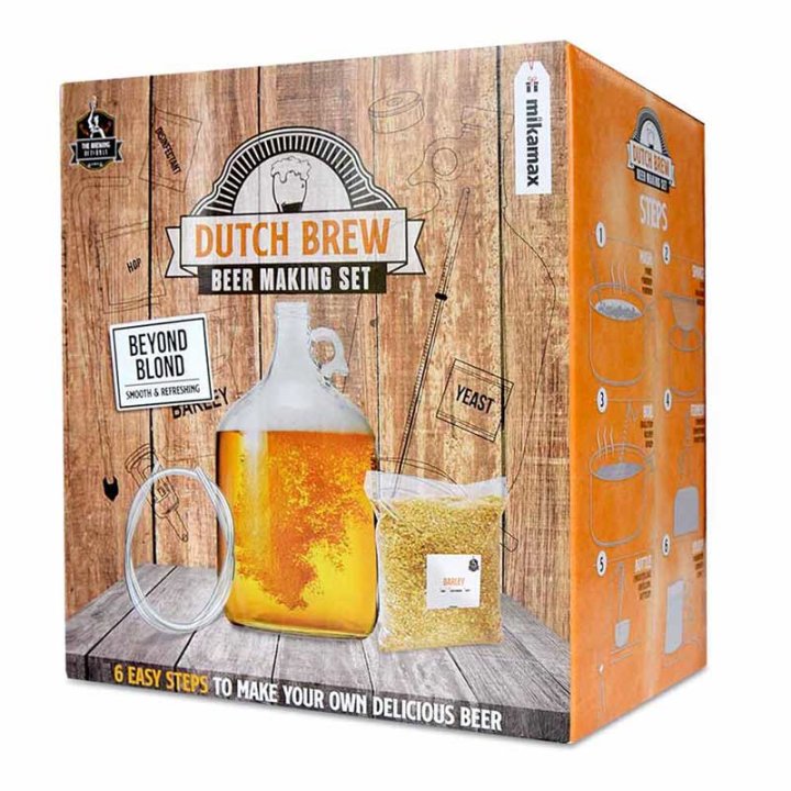 SET ZA IZRADU VLASTITE PIVE - DUTCH BREW U POKLON KUTIJI 29,5x26,5 CM