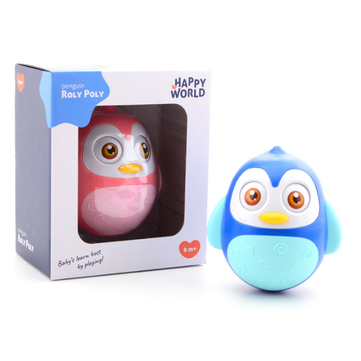 PINGVIN ROLY POLY SA ZVUKOM 13 CM - SORT