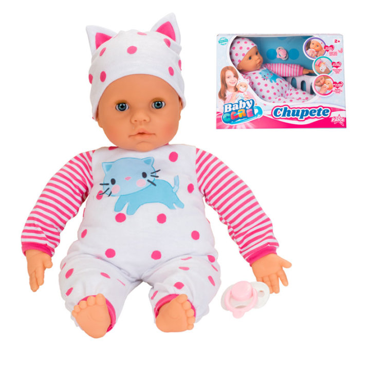LUTKA DOJENČE BABY CARE S DUDOM U KUTIJI 42,5x30 CM