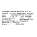 ETAŽER STAKLENI DVA NIVOA DIAMANTE 20/25 CM