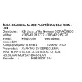 ŽLICA-GRABILICA ZA MED PLASTIČNA U BOJI 16 CM - LUX