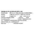 GRABILICA ZA SLADOLED INOX 6 CM
