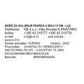 NOŽIĆ ZA GULJENJE POVRĆA U BOJI 15 CM - LUX