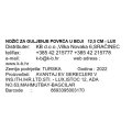 NOŽIĆ ZA GULJENJE POVRĆA U BOJI  12,5 CM - LUX