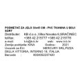 PODMETAČ ZA JELO 30x45 CM - PVC TKANINA U BOJI SORT
