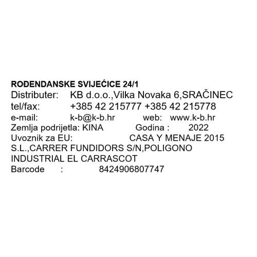 ROĐENDANSKE SVIJEĆICE 24/1