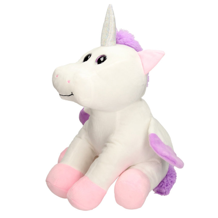 Jednorog plišani sjedeći 45 cm