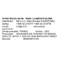 PUTNA ŠALICA 440 ML - ROZA I LJUBIČASTI GLITER