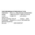 VAZA DEKORIRANA STONE-SIVIGLIA 70 CM