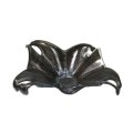 ZDJELA INFINITY ČETVRTASTA MURANO STAKLO 25x25 CM CRNO-BAKRENA