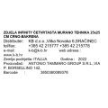 ZDJELA INFINITY ČETVRTASTA MURANO STAKLO 25x25 CM CRNO-BAKRENA