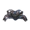 ZDJELA INFINITY ČETVRTASTA MURANO STAKLO 25x25 CM BIJELO-LJUBIČASTA