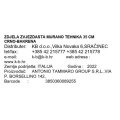 ZDJELA ZVJEZDASTA MURANO STAKLO 35 CM CRNO-BAKRENA
