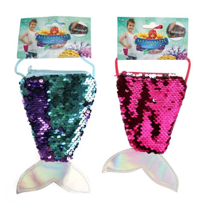 TORBICA DJEČJA REP MORSKE SIRENE SEQUIN 16x10 CM