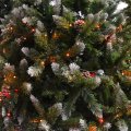 BOŽIĆNO DRVCE SA ČEŠERIMA HOLLY - METALNI STALK 240 CM