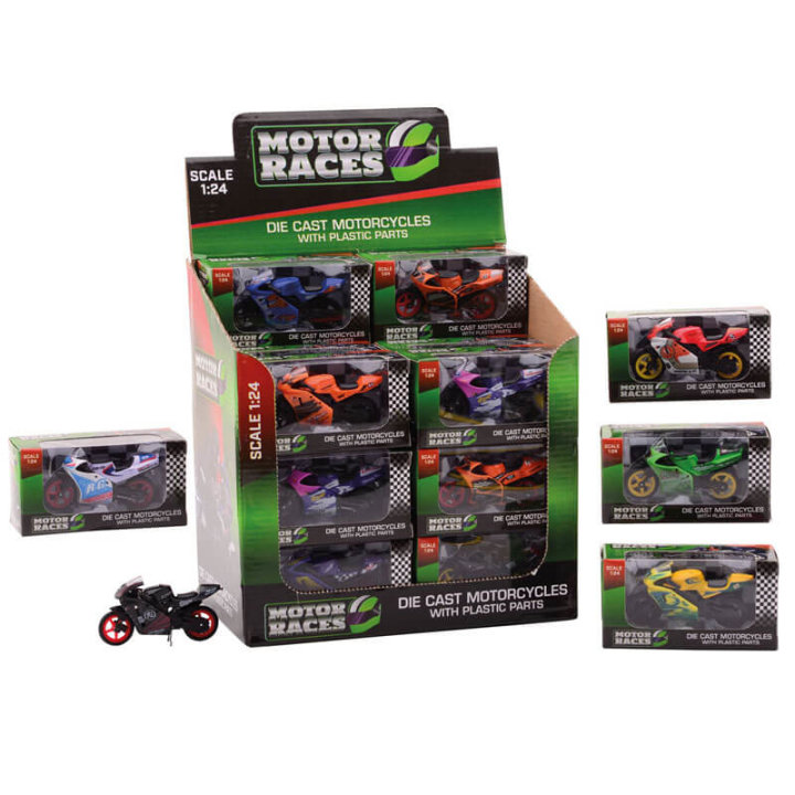 MOTOR MODEL METALNI 1:24 SORT