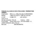 POSUDA ZA KUHANJE ALU-GUSS 28 CM S POKLOCEM - PIERRESTONE PREMAZ