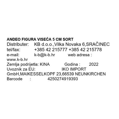 ANĐEO FIGURA VISEĆA 5 CM