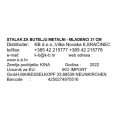 STALAK ZA BUTELJU METALNI - MLADENCI 37 CM