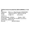 ČAŠE NA STALKU GLASS4YOU GRETA-IMPERIAL 3/1 340 ML