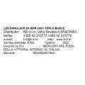 LED ŽARULJICE ZA BOR 240/1 TOPLO BIJELE