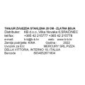 TANJUR ZVIJEZDA STAKLENA 28 CM - ZLATNA BOJA