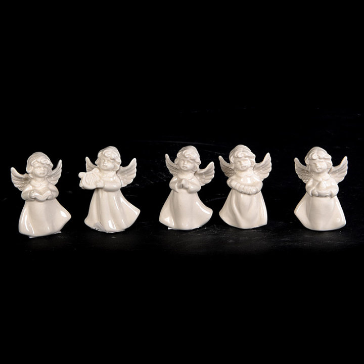 ANĐEO FIGURA PORCULAN BIJELI 8x5 CM