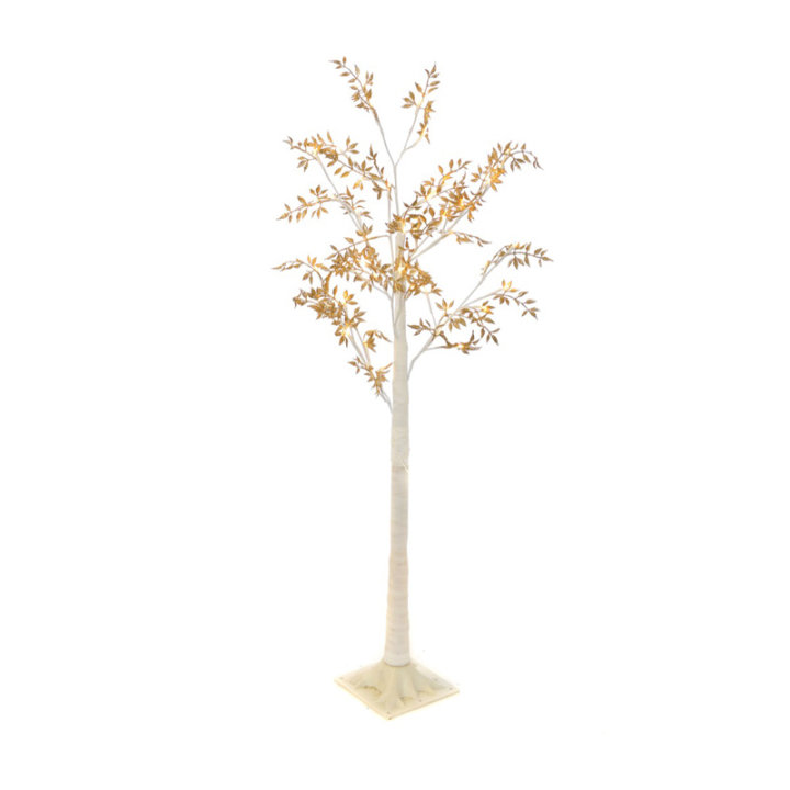 DRVCE DEKORATIVNO BIJELO S LED SVJETLIMA 120 CM