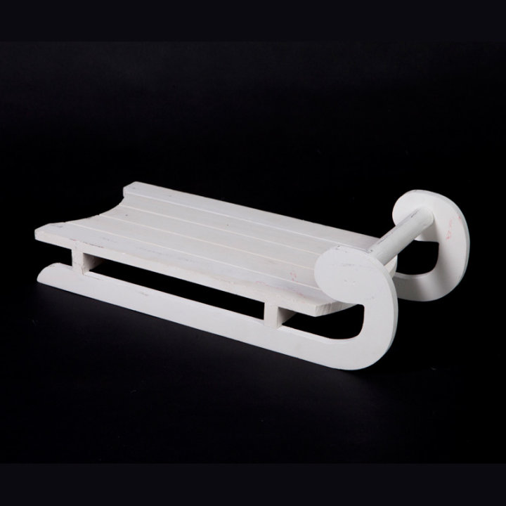 SAONICE DRVENE DEKORATIVNE BIJELE 40x18 CM