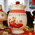 POSUDICA S POKLOPCEM KERAMIČKA - BOŽIĆNI MOTIV 25 CM SORT