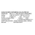 KUGLE ZA BOR 6 CM ŠAMPANJ SJAJ-GLITER 20/1