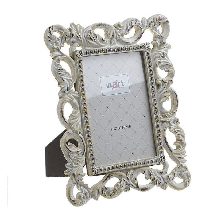 OKVIR ZA SLIKU 13x18 CM ANTIK BIJELO-KREM BOJA - POLYRESIN