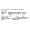 OKVIR ZA SLIKU 10x15 CM ANTIK ZLATNA BOJA - POLYRESIN