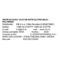 OKVIR ZA SLIKU 13x18 CM ANTIK ZLATNA BOJA - POLYRESIN