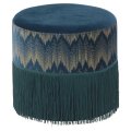 TABURE-STOLICA SA SATENOM PETROL BOJA 41x39 CM