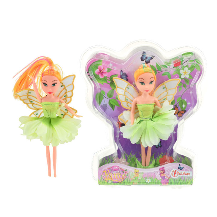 LUTKA VILA S KRILIMA ZELENA 15 CM