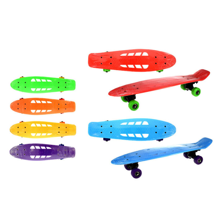 SKATEBOARD RUPIČASTI KRATKI 55 CM - SORT BOJE