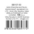 VAZA - SVIJEĆNJAK STAKLENI NA STALKU 53 CM